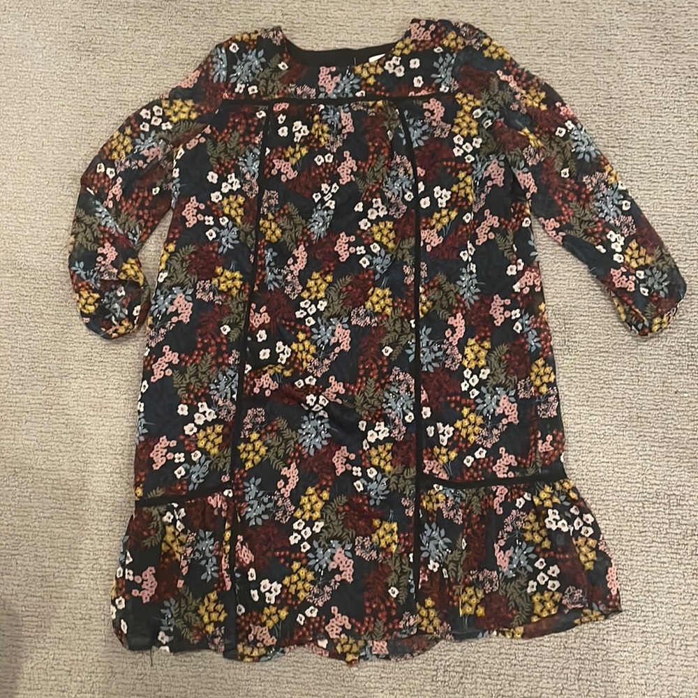 Loft multicolor shift dress
